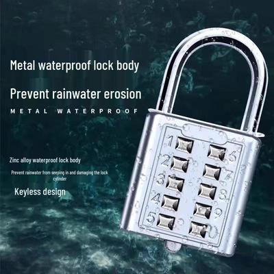 Waterproof Anti-theft Password Padlock: Gym, Dorm, Cabinet, Door, Suitcase Combination Lock