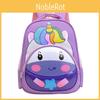 Backpack Childrens Cartoon With Unicorn Shark And Dog Print For Daily Schooling