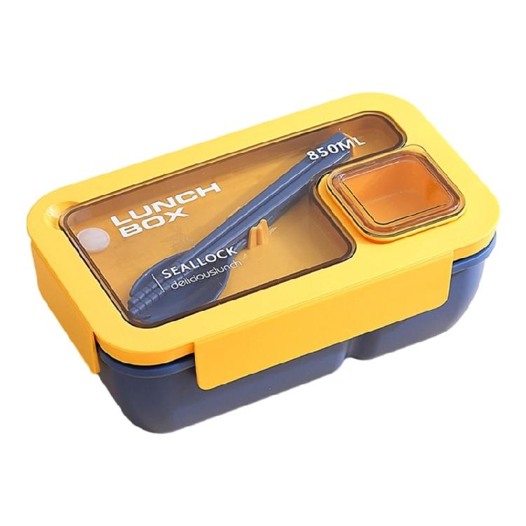 Mehrteiliger Lunchbehälter mit versiegeltem Deckel, Kunststoff, mikrowellengeeignet, zur Trennung von heißen und kalten Speisen