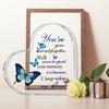2D Flat Bereavement Condolences Grief Gifts Acrylic Desktop Decorative Plaque, Butterfly Design, Home Decor Plaque Hanging Wall Art Decorative Garden