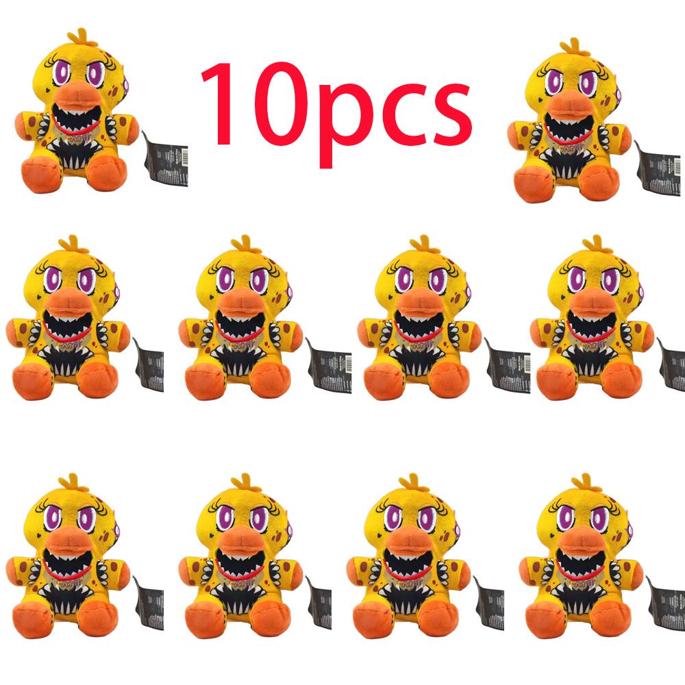 spot New FiveNight At Freddy Fnaf Cute Plush Toys Game Doll Bonnie Bear Foxy Cartoon Stuffed Dolls Freddy Toys For Children Gif