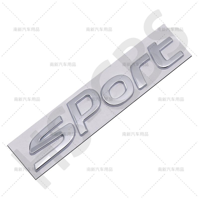 3D Metal Sport Labeling Car Letter Rear Trunk Sticker Badge Tailgate Emblem For Kia Soul Cerato Sportage R Carnival Carens
