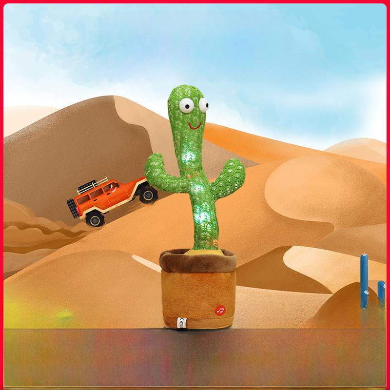 Fun Dancing Cactus Plush Toy With Singing And Talking Features Perfect Birthday Gift
