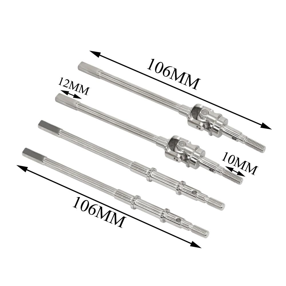 CVD Drive Shaft Dogbone Heavy Duty Universal AR44 Axle Front and Rear for RC 1/10 Axial SCX10-II 90046 90047 JEEP Wrangler