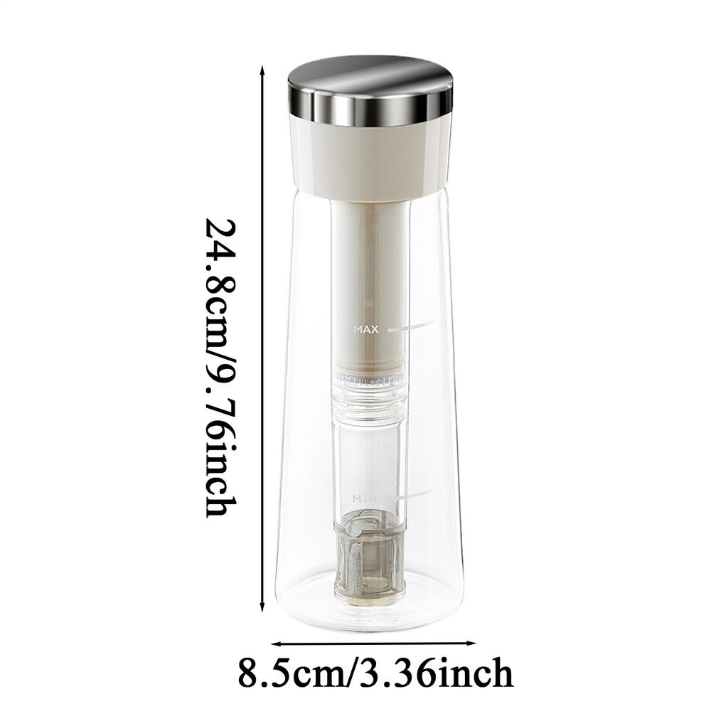 

Cold Brew Maker Cold Brew Container 750ml Portable Water Pot Iced Coffee Pitcher For Family Daily Use Picnic Camping Backyard білий