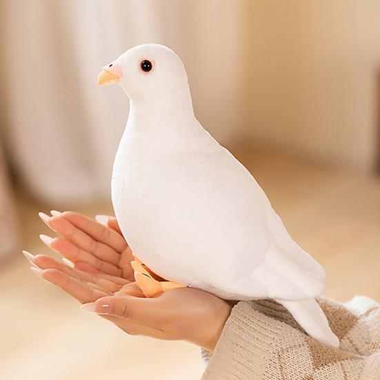 Cute Pigeon Plush Toy Soft Simulated Design Children Gift Photo Props Versatile PP Cotton Doll for Kids