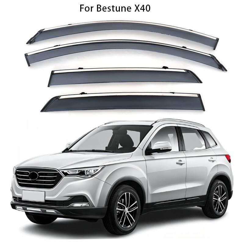 

Bestune X40 Rain Shields and Window Deflectors Acrylic with Electroplated Trim