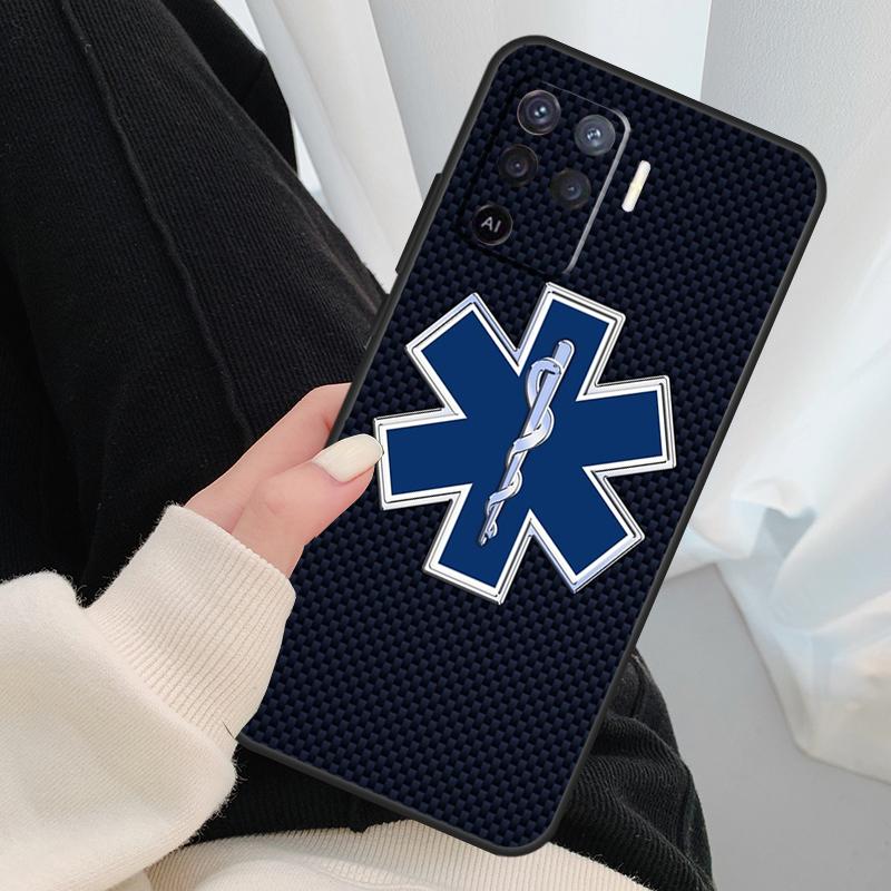 EMT EMS Medical Case For Oppo A96 A76 A16 A60 A98 A58 A78 A18 A38 A80 A40 A77 A57 A17 A74 A54 A94 A15 A5 Pro