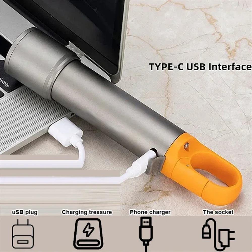 USB Rechargeable LED Flashlight Powerful Zoom Camping Lantren 9 Modes Aluminum Alloy Torch Outdoor Light with Hooks