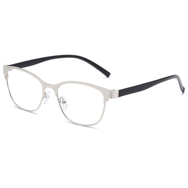 

Ретро металеві окуляри для читання з котячим оком, жіночі окуляри для пресбіопії, що блокують синє світло, з діоптріями +1.0 1.5 2.0 2.5 3.0 3.5.4.0 +4 срібний