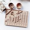 Wooden Montessori Materials Open Ended Learning Toys Number Sorter Tray Sensory Counting Tracing Board Math Beads Game For Kids