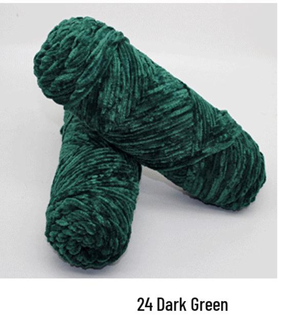 Chenille Goldenes Samt Mehrfarbiges Garn für DIY Handstricken, Mittlere Dicke, Glänzendes Finish