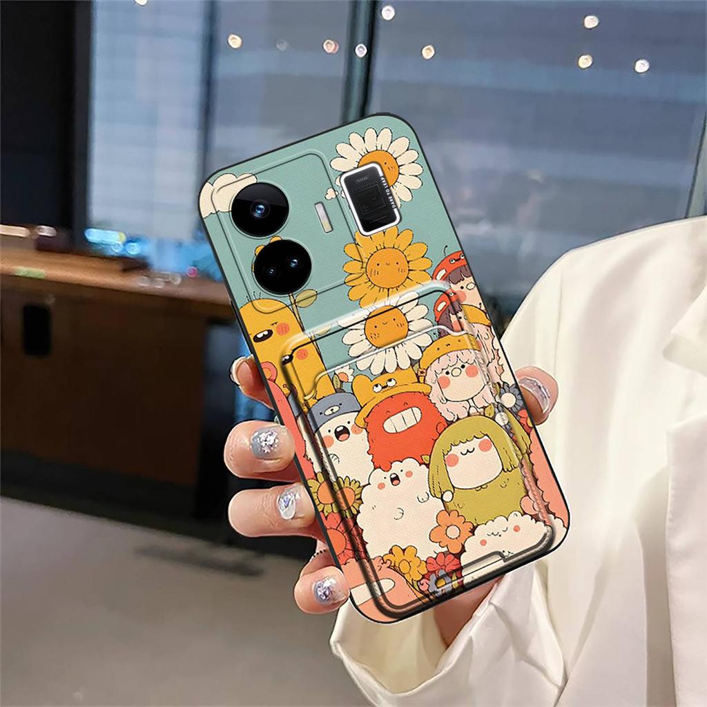 Waterproof Card Bag Phone Case For OPPO Realme GT NEO5/240W/Realme GT3 Fashion Design Dirt-resistant Cover Cartoon Cute