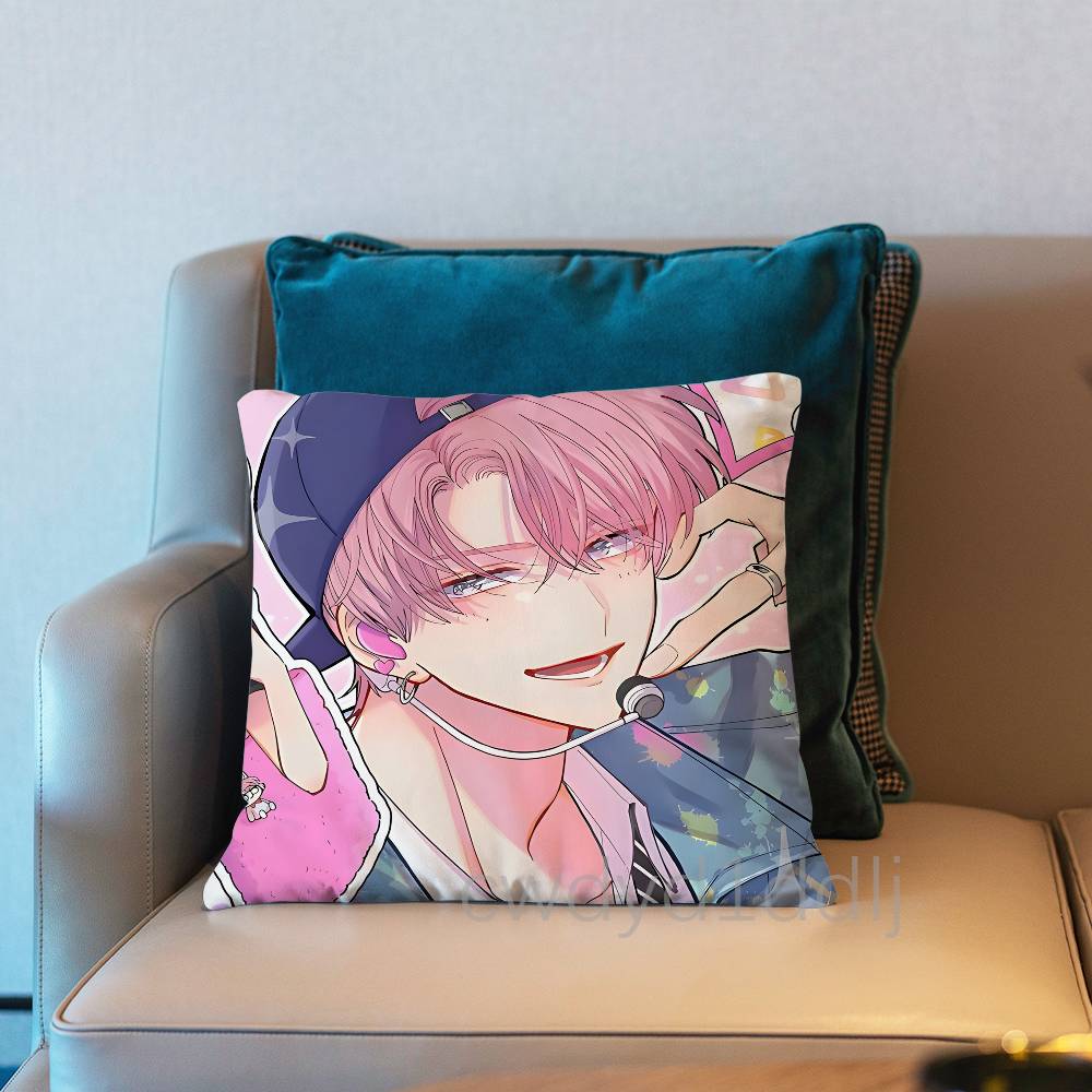 

TTamon Kun Anime Pillow Case Cover Square Sofa With For Pattern Comfortable Cushion suitable Of Room 30x30cm