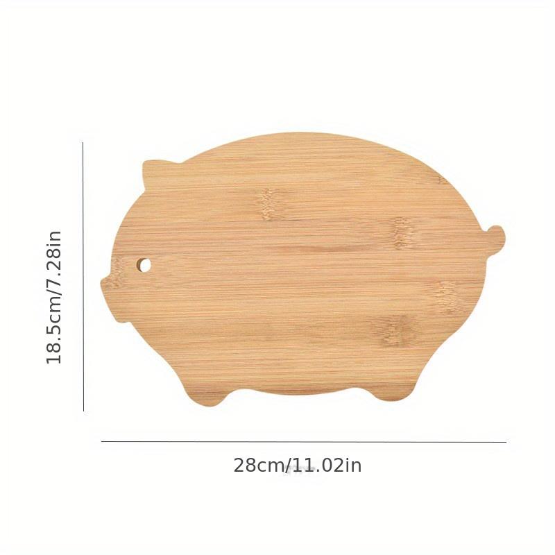 

1 шт. креативная бамбуковая разделочная доска с мини-животными, разделочная доска для сортировки детского питания, разделочная доска для фруктов, кухонная домашняя разделочная доска porker