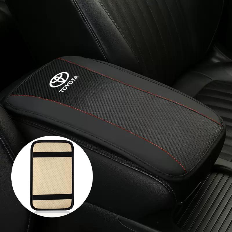 

Leather For Toyota Corolla Prado Aqua Hilux Rav4 Prius Yaris Aygo Car Armrest Pad Arm Rest Protection Cushion Auto Accessories