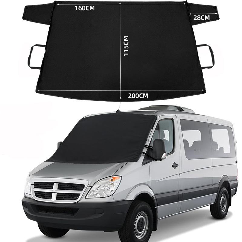 Windshield Frost Protector with Anti-Theft Straps, 600D Oxford Fabric for Ice & Snow, Multi-Size Universal for All Vehicles