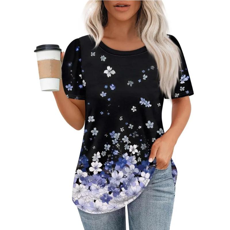 3D Printed Fashion Women's T-Shirt Summer Breathable Trend Versatile