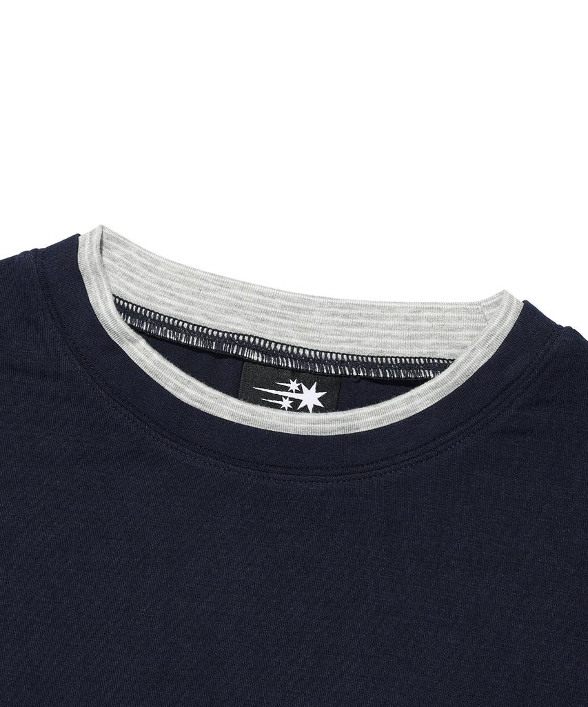 NICEGHOSTCLUB Layered Color Ls Tee_Navy(Ng2Gfft556A)