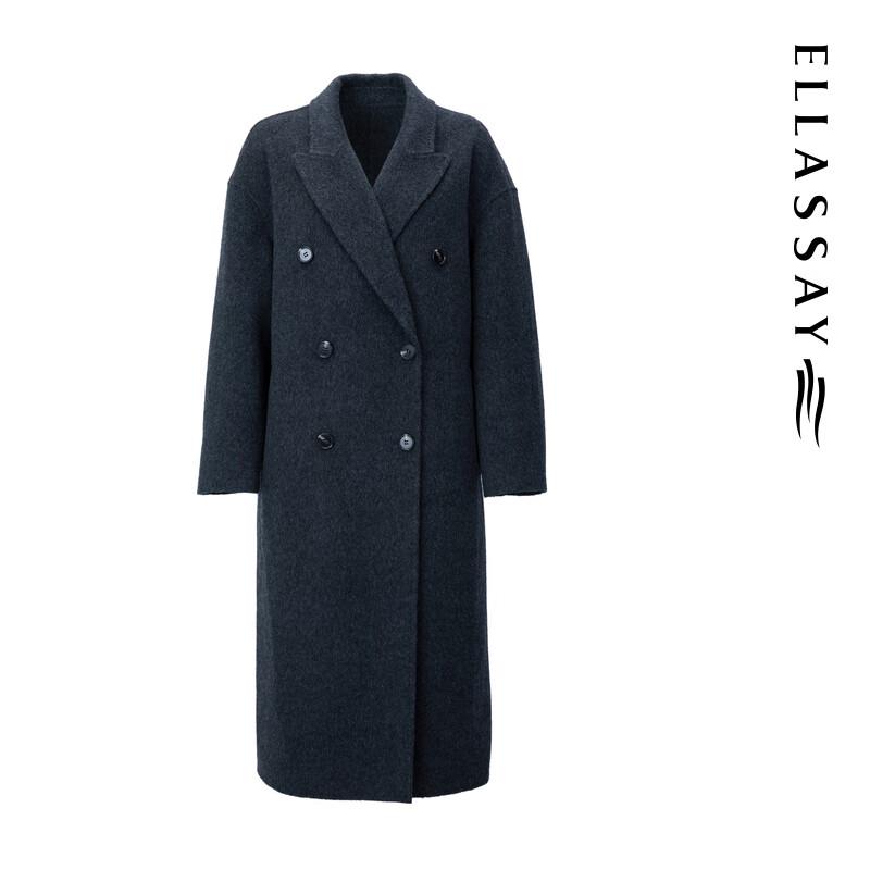 ELLASSAY Women's EWD354D02400 Elegant Wool Blend Coat