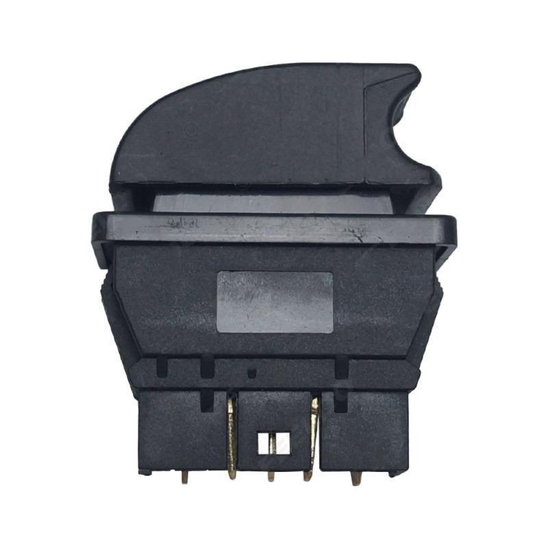 Auto Fensterheberschalter Eingebaute blaue Lichtanzeige 5-poliger Fensterheber Einzelner Schalter vom Haken-Typ