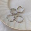 New ArrivalS Open Run Women S Silver Layered Ring Set Of 4   Simple Fit   adjuSt