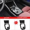 Car Interior Sticker Gear Box Protective Film For BMW 3 Series G20 - Car Window Panel Sticker Carbon Fiber Black