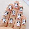 50Pcs Cute Cartoon Mini Cat, Little Fish Series Nail Art Resin Designer Charms DIY Craft For Nail 3D Decorations Jewelry