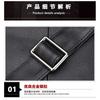 Real Cowhide Men's Leather Bag Shoulder Genuine Magnetic Suction Crossbody Korean Version Top Layer