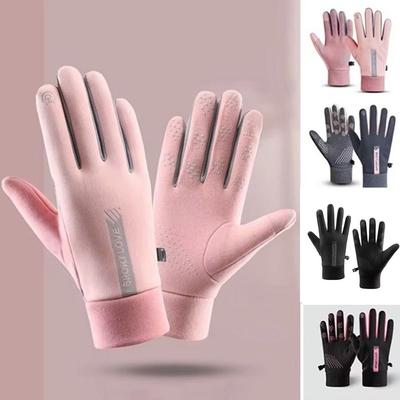 Windproof Ski Gloves Thickened Cycling Mittens Fashion Touch Screen Gloves  Outdoor
