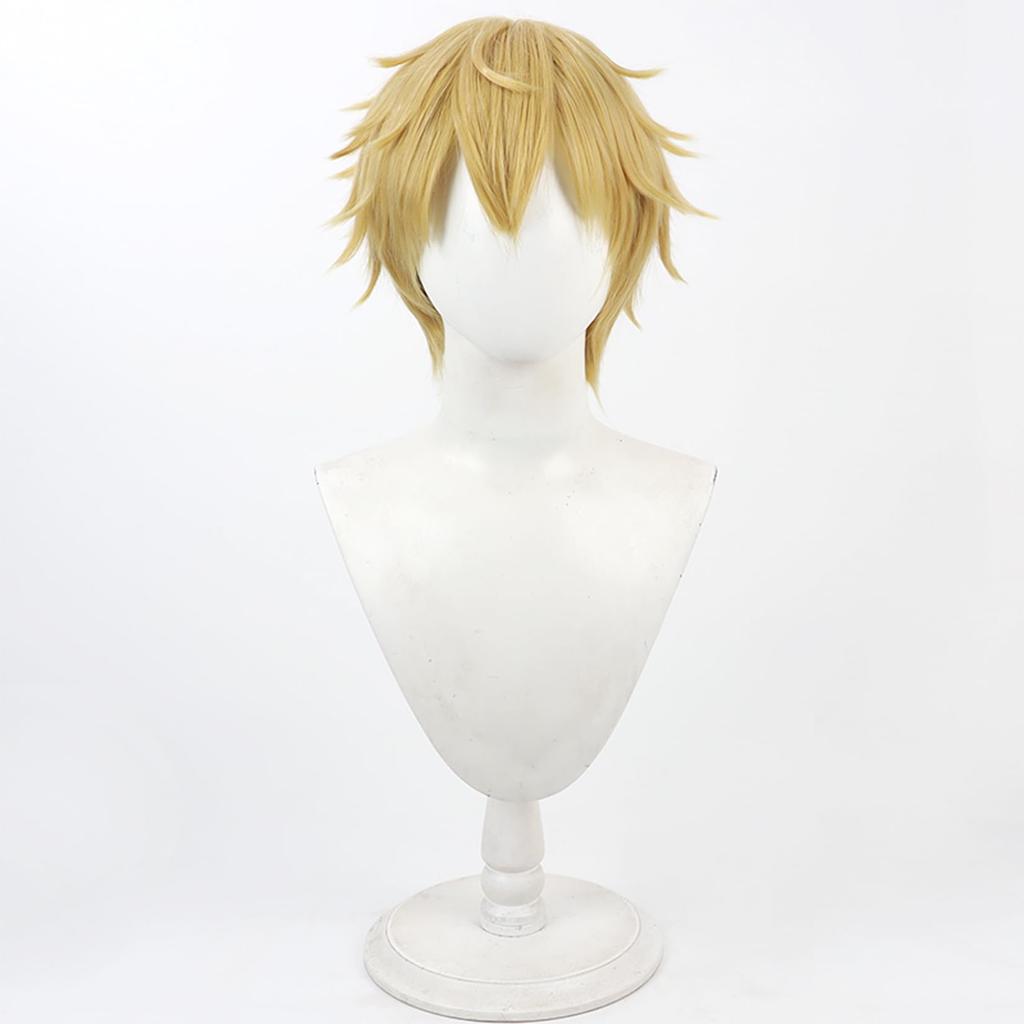LAOBAO Ex Albio Cosplay Heroic Blonde Short Costume Disguise Wig for and Events Wig, Hair, Accessory, Heat-Resistant, Parties, Costumes, Festivals,