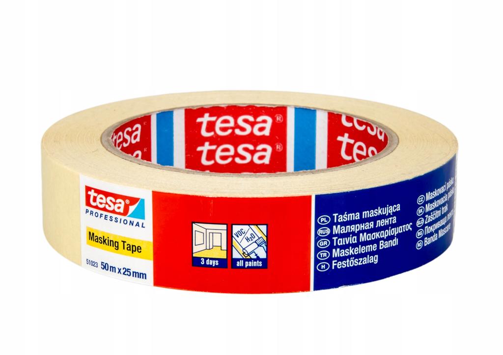 Taśma Maskująca Malarska Tesa 3 Dni 50M X 25Mm