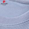 Pierre Cardin Men's Waffle-Knit Silk Blend Pullover Sweatshirt
