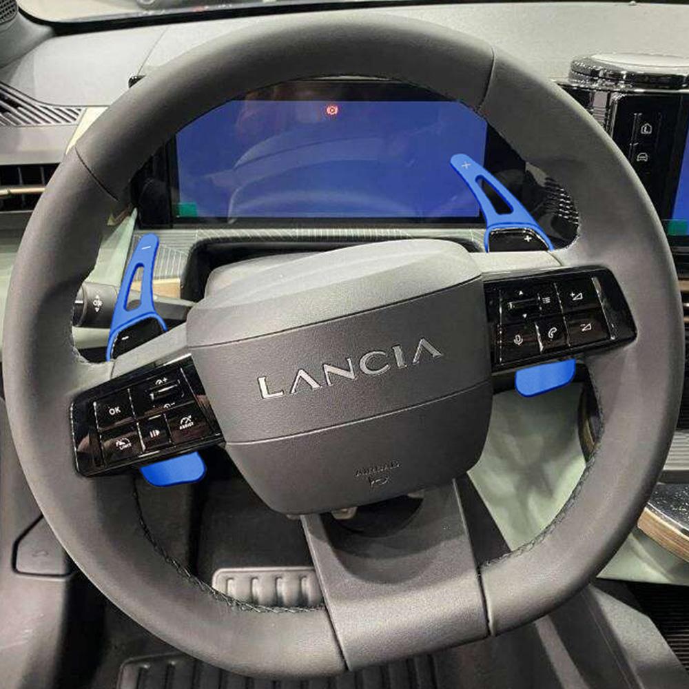 For Alfa Romeo Junior Hybrid Lancia Ypsilon MHEV 2024 2025 Car Steering Wheel Shift Paddle DSG Extension Stickers Accessories