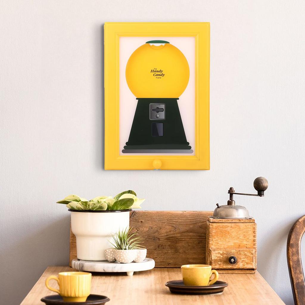 2-in-1 Snack Pictures Frames Display Wall Mounted Candy Dispenser Frame Hanging Candy Dispenser for Birthday & Holiday Gifts