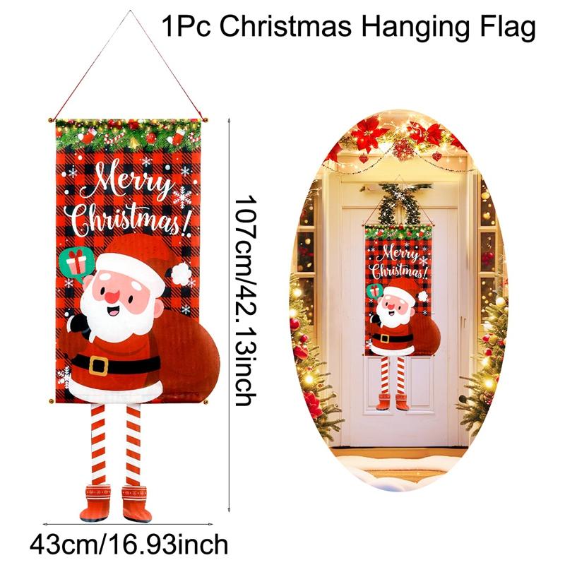 Christmas Hanging Flag Merry Christmas Decorations For Home 2026 Xmas Gifts Christmas Ornament Navidad Natal Noel New Year 2026