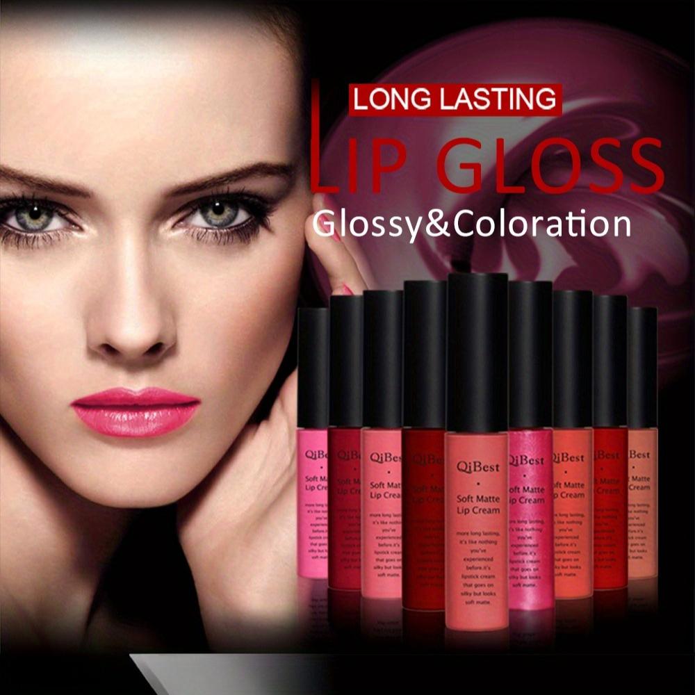 Long Lasting Liquid Lipstick in A Waterproof Matte End, Featuring A Dark Red Black, Perfect for Women'S Makeup, Including Lip Gloss and Lip Tint