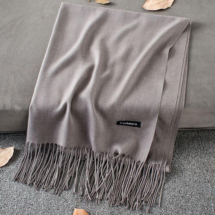 Sciarpa in cashmere spessa ed estesa autunno e inverno 2024, versatile sciarpa calda da donna, sciarpa a doppia faccia, scialle