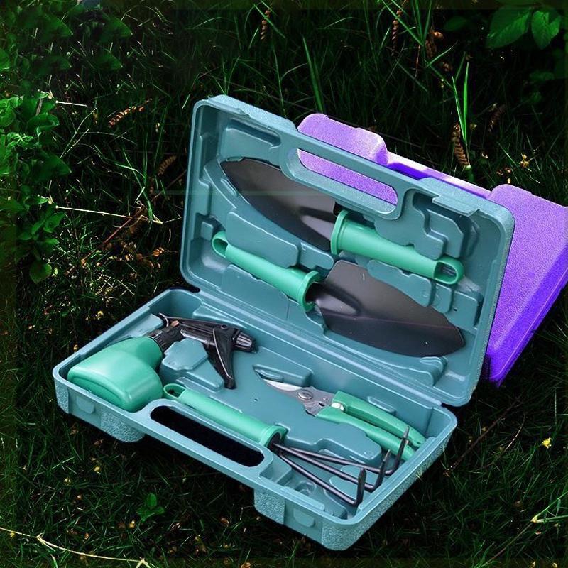 Attrezzi da giardino Set di pale Set di cinque pezzi per la coltivazione e la piantagione di fiori in vaso