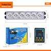 Car Grille LED Warning & Atmosphere Light - Motorcycle-Compatible, One-to-Four Flashing Net Light
