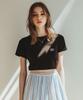 ONEHUNDREDPERCENT FOR WOMAN Ohp Logo Women'S Crop Short Sleeve Tee