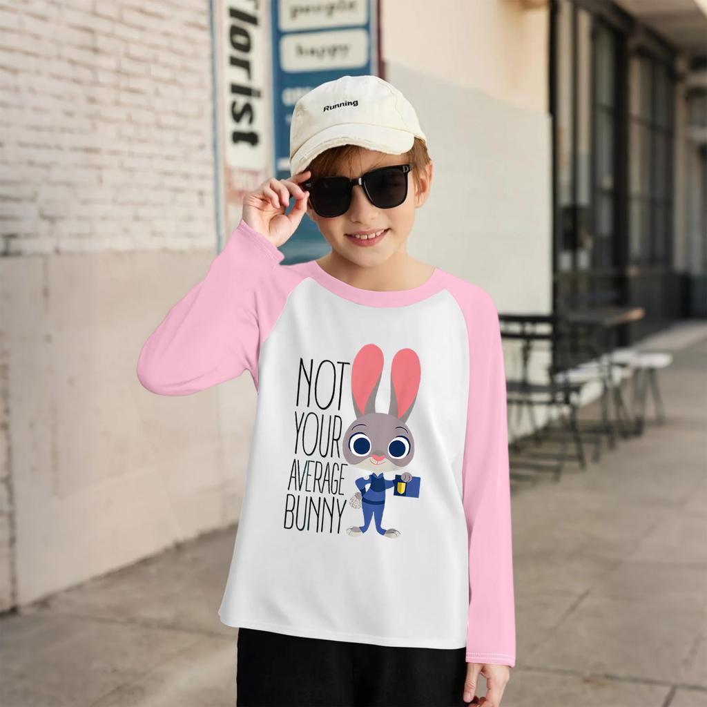 Children's Fashionable And Comfortable Round Neck Printed Loose Long-sleeved Top