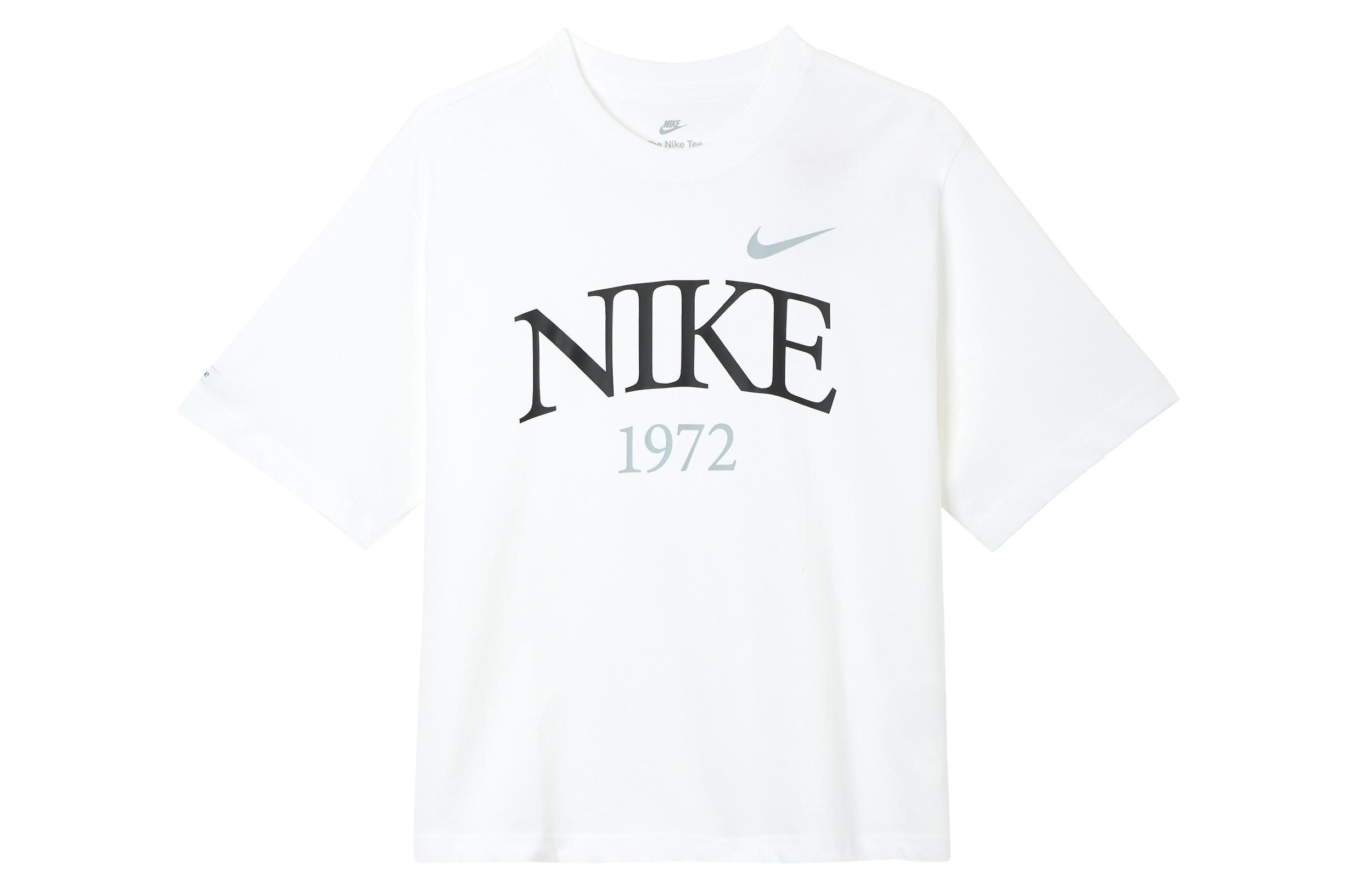 

Nike Drop Shoulder Sleeve T Shirt Women s White FQ6601-100 L