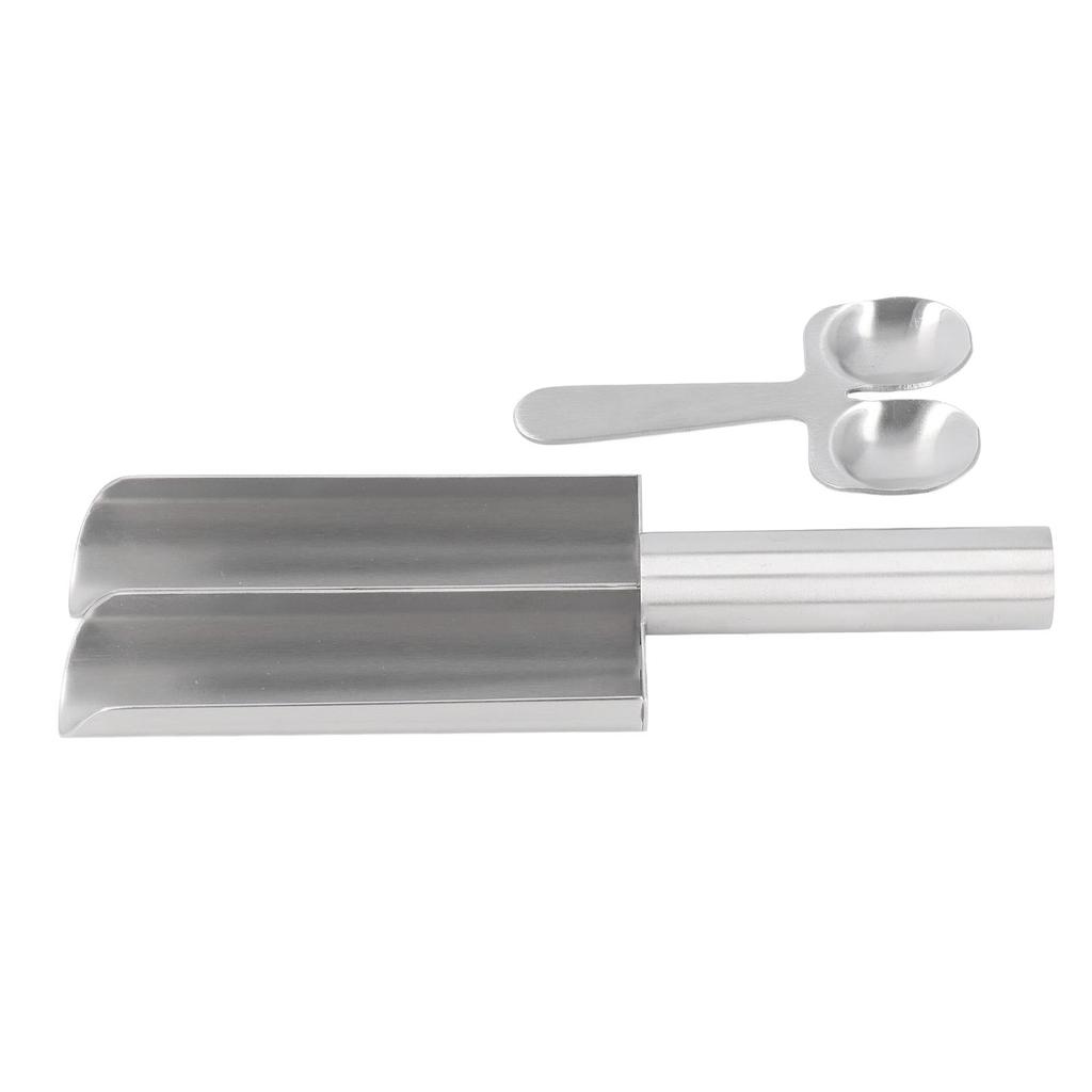 Meatball Maker with Cutting Spoon Stainless Steel Meat Baller Spoon for Kitchen Bar Restaurant 2 Pipe