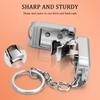 1pc Exquisite Kitten Keychain Foldable Nail Clipper Stainless Steel Rotary Toenail & Fingernail Manicure Trimmer