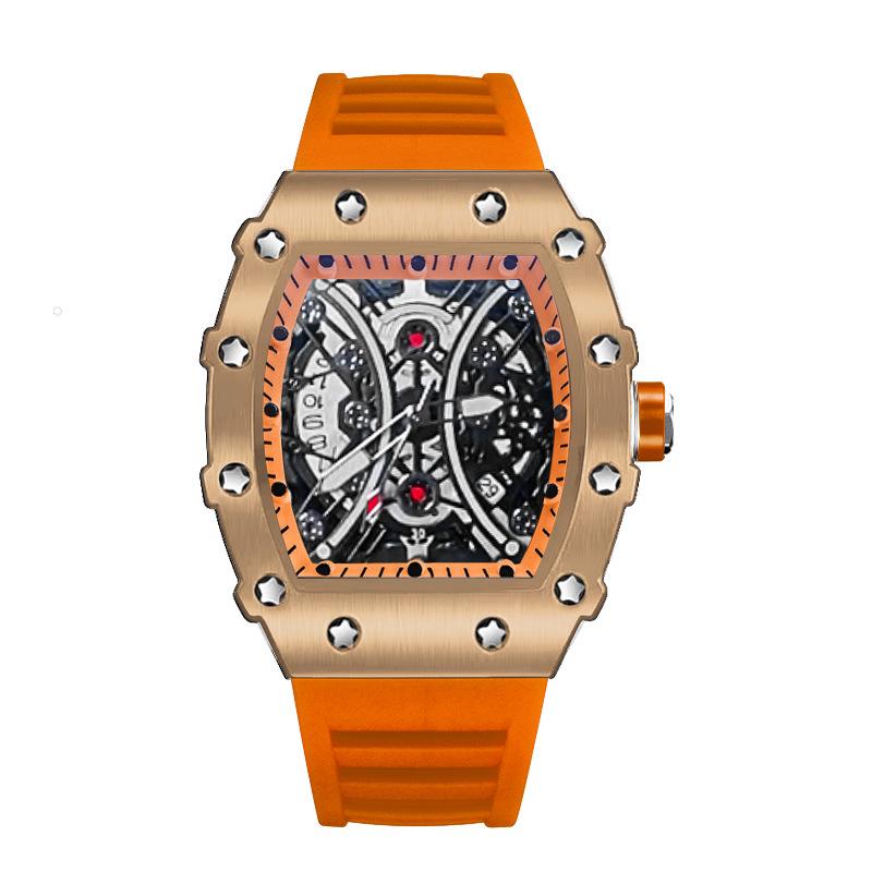 ZIDO Casual Men's Barrel Quartz Skeleton Watch - Luminous & Waterproof