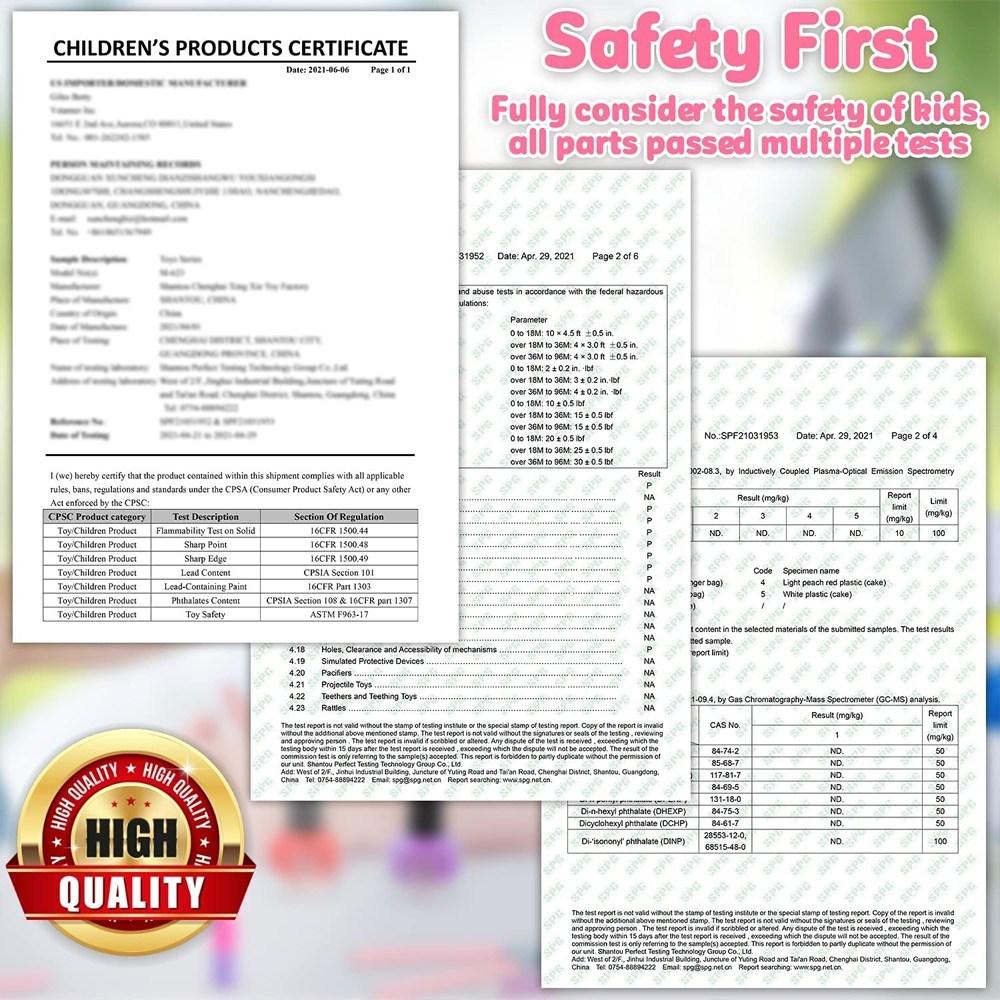 Zestaw kosmetyczek dla dzieci, 41 elementów, 3-poziomowa torba, prezent świąteczny dla siostrzeńca i jego urodzin