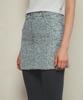 Aueonoseuteljia Fur Denim Short Skirt_Ice Blue