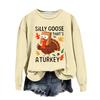 Women's Fashion Casual Long Sleeve Loose  Printed Sweatshirt