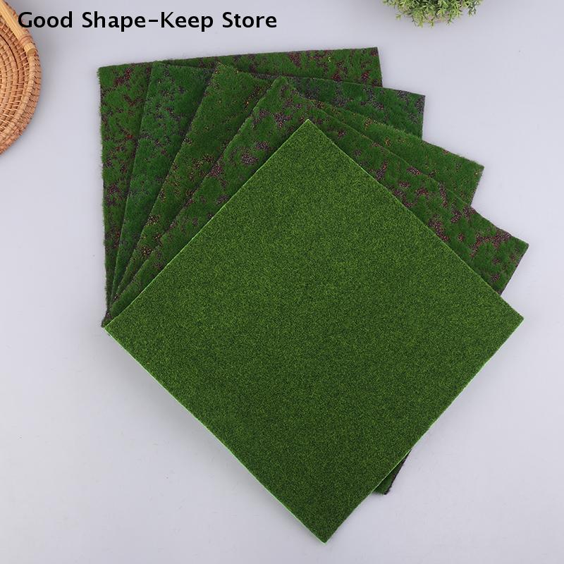 Grass Mat Green 30*30CM DIY Micro Landscape Artificial Lawns Turf Carpets Fake Sod Simulation Moss Lawn Home Decoration